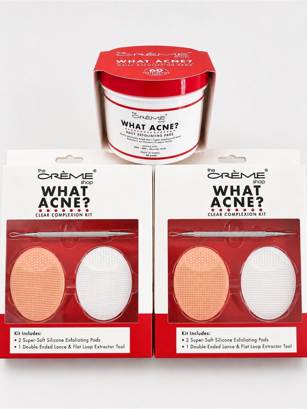 Crème shop clear complexion kit with exfoliating pads